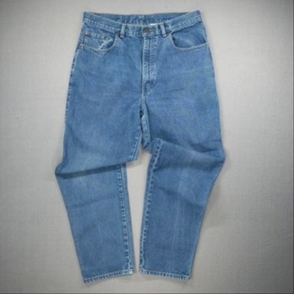 Vintage 90s Sasson Relaxed Fit Jeans Mens 34x30 Blue Medium Wash Straight Dad